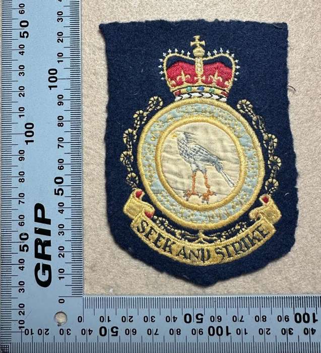 Rhodesian Air Force - RRAF 4 SQN OVERALL QC COTTON - motto SEEK AND STRIKE