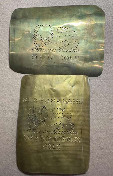 Rhodesia - MASHONALAND - PROVINCIAL SPORT COLOURS - COUNTRY DISTRICTS GOLF BULLION, STENCILS, DESIGN