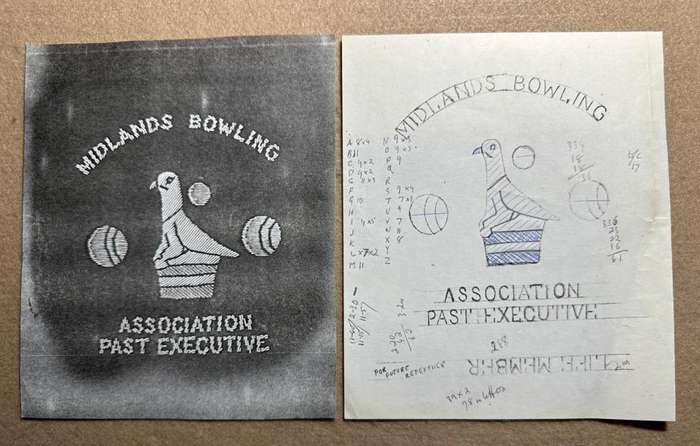 Rhodesian MIDLANDS - PROVINCIAL SPORT COLOURS - BOWLING ASSOCIATION ARTWORK/STENCILS ONLY