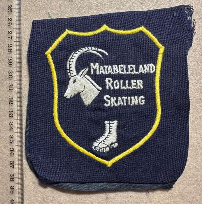 Rhodesia - MATABELELAND - PROVINCIAL SPORT COLOURS - ROLLER SKATING COTTON