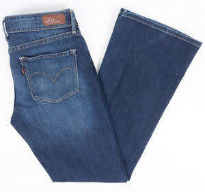 Ladies Levi Strauss Demi Curve Flare Bootleg Jeans - 48748-0016 - W27 X L34