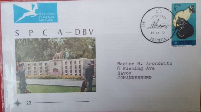 FDC/EDK SA SPCA 1972