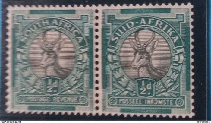 UNION VARIETY 1930-1944 1/2d MNH BLACK VERTICAL LINE ON SECOND STAMP