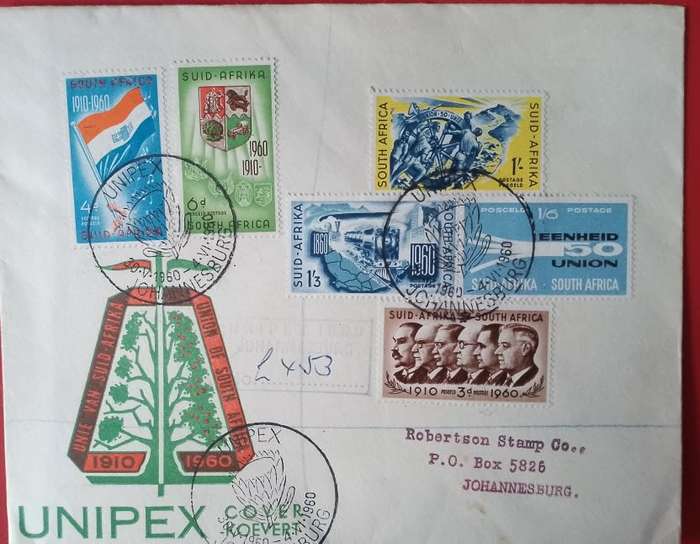 UNION FDC UNIPEX CENTENARY 1960