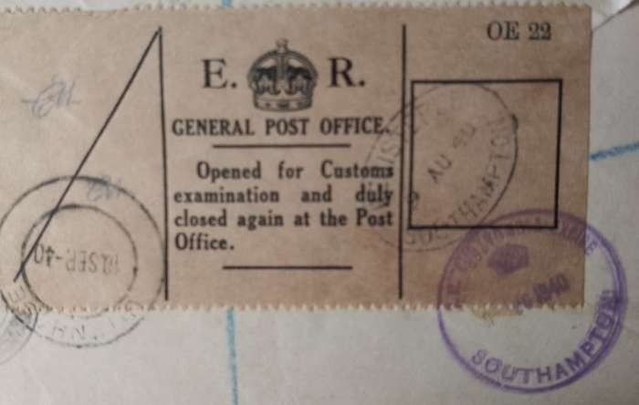 England to South Africa 1940 First Day COVER
