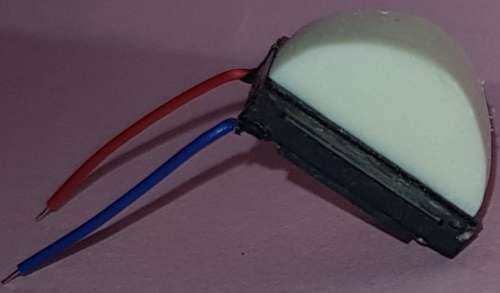 Sugar Cube Speaker with Boiler (rounded) Sound Box for DCC Sound Decoder - 8 Ohm 1 Watt