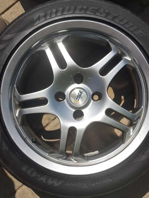 TSR Alloy Wheels with Bridgestone 195/50 R15  tyres