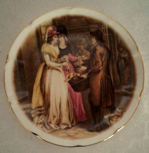 Original Cries of London ''THE  ORANGE SELLER''  Gold Edge - Jones & Middleton