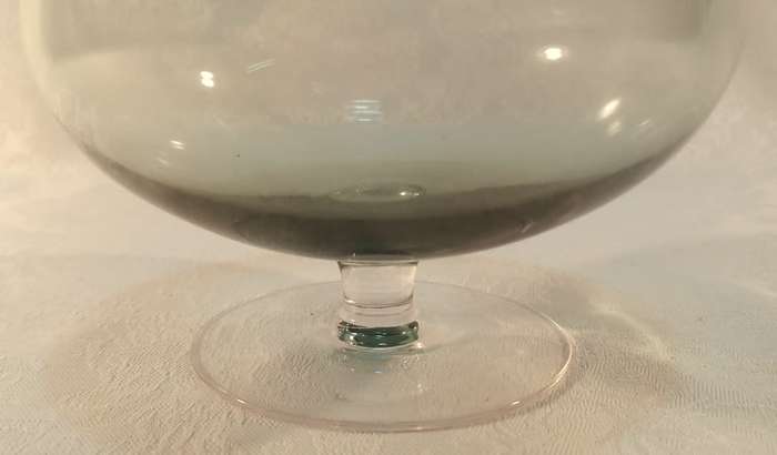 Vintage Grey coloured vase Chimney shape