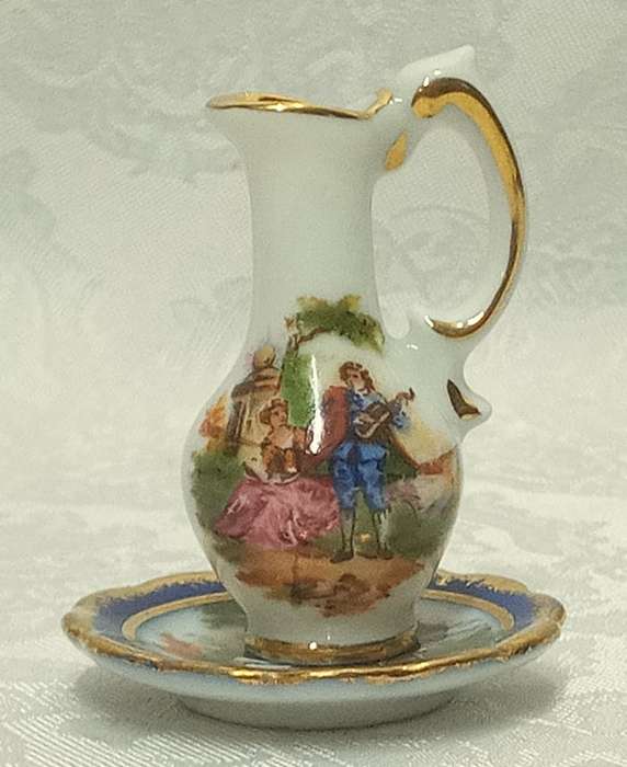 Miniature Limoges Jug & Plate