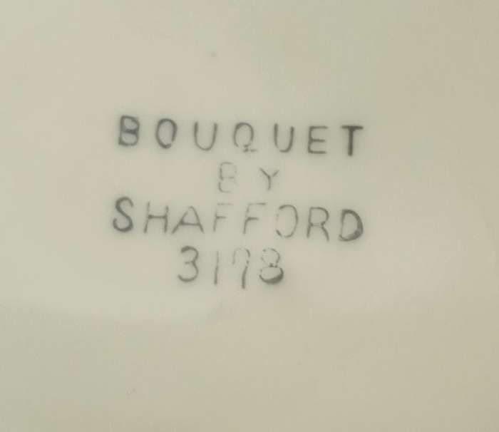 Vintage handled plate by Bouquet by Shafford 3178