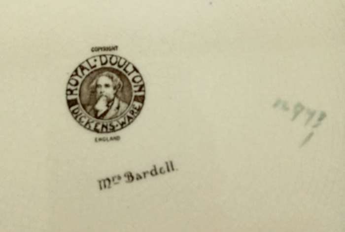 Royal Doulton Rare Dickens-Ware Mrs Bardell  Rack Plate
