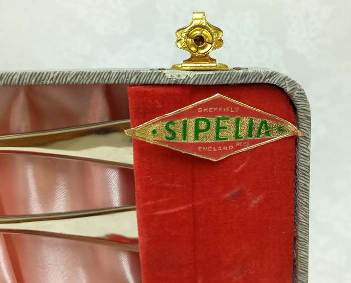 Vintage Fish knives and forks  Sheffield England. Sipelia - Nickel Silver