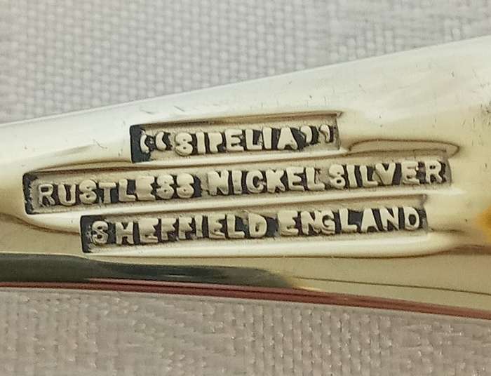 Vintage Fish knives and forks  Sheffield England. Sipelia - Nickel Silver
