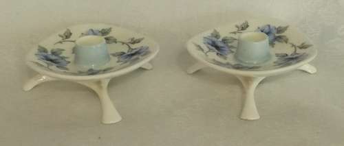 Vintage Candle Holders by Foley Bone Chine Circa 1950s designed Hazel Thumpston-