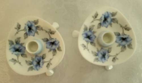 Vintage Candle Holders by Foley Bone Chine Circa 1950s designed Hazel Thumpston-