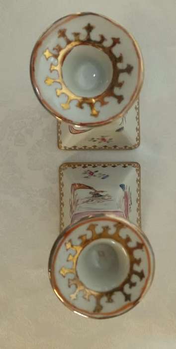 Pair of Gorgeous Vintage Porcelain Candle holders
