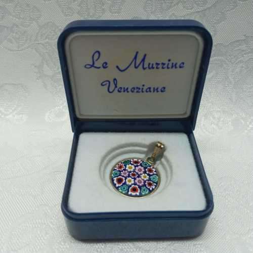 Antica Murrina Veneziana Murano glass pendant millefiori glass