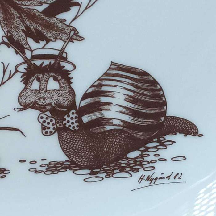 Dyrvik, Norway plate, signed by the artist