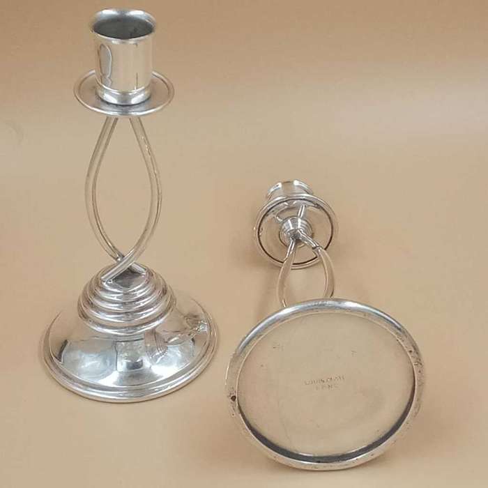 Classic Louis Plate EPNS Candle holders
