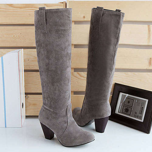 Comfy Grey Suede Boots ( Size 2 - 8 )