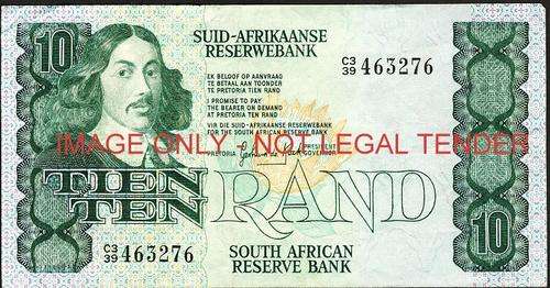 GPC de Kock First Issue Ten Rand Prefix C3/39 463276 vf condition