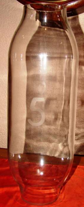 Big thick glass Silinder-Not sure to use for what-marked 5 (