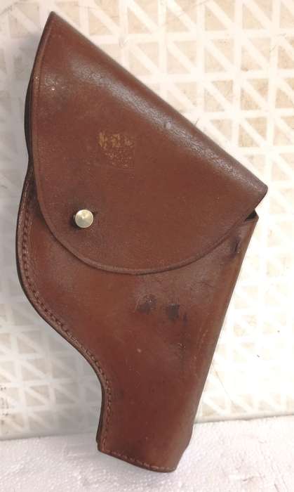 Vintage good quality leather pistol holster-Dia 20 cm L x 13 cm W