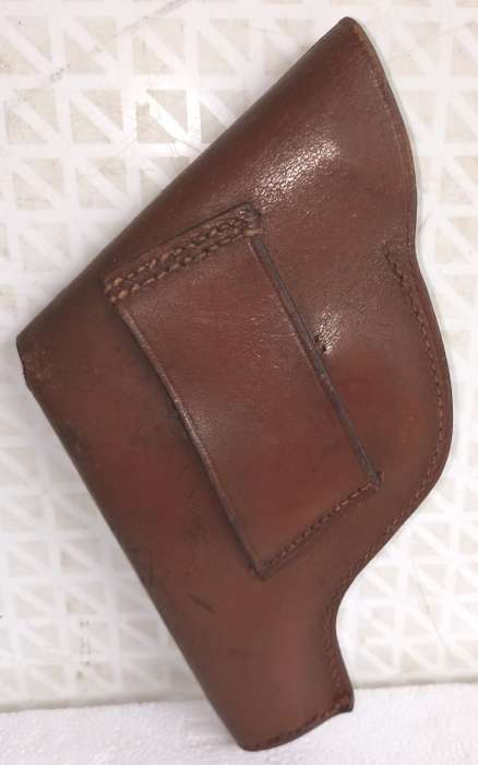 Vintage good quality leather pistol holster-Dia 20 cm L x 13 cm W