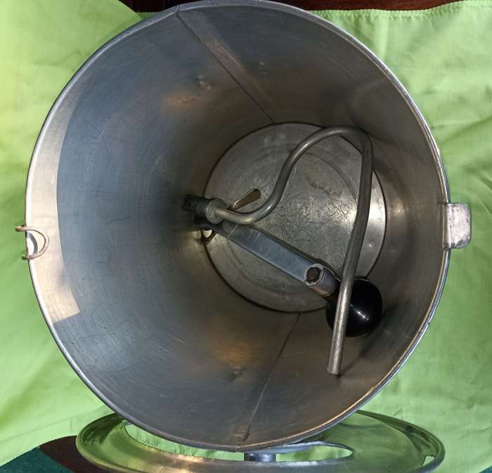 Vintage big bucket `TSP` Dough Mixer in good condition and working
