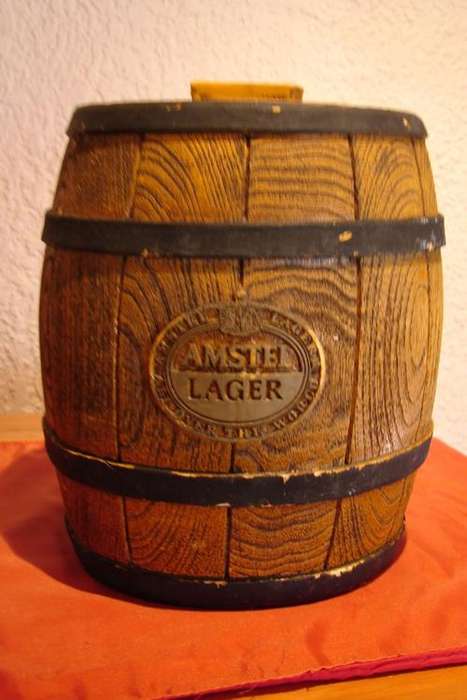 Amstel Lager Beer Polystyrene Ice Bucket - Height 23cm, Width 18cm