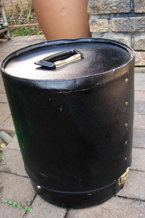 1950-1960`s Vintage Vinal Hat/wig Case