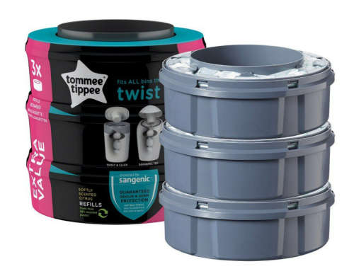 Tommee Tippee - Sangenic Twist & Click Cassette 3pk
