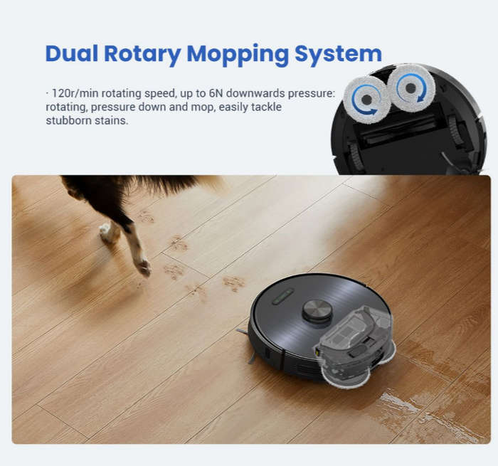 Proscenic M9 Self-Emptying Robotic Vacuum with Rotating Mops 2024 Model-Store Display