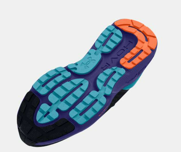 Under Armour Men`s Hovr Mega 3 Clone Shoes - Black/Sonar Blue - Black/Sonar Blue/Black - Men UK 11