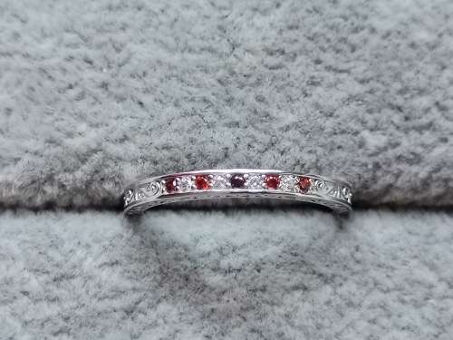 Detailed Silver Ring (Size Q)