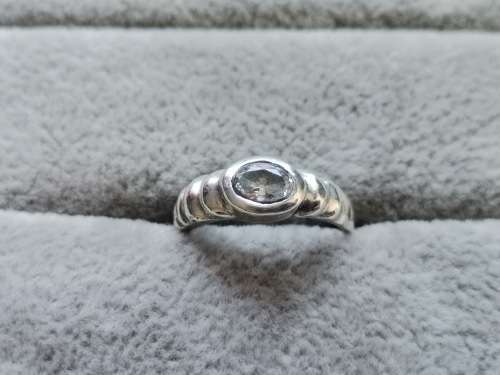 DISCOUNT!! Silver Solitaire Ring
