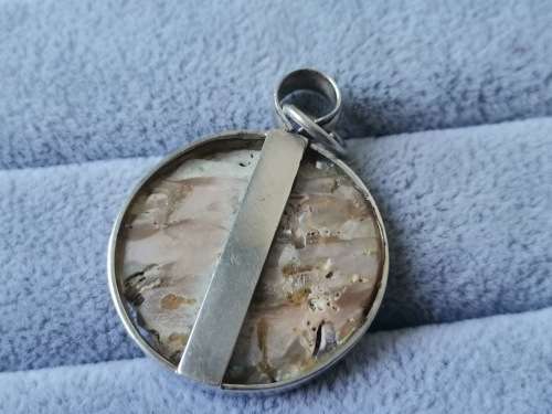 Discount!! Silver Abalone Pendant