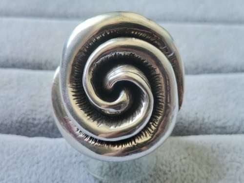 Discount!! Bulky Silver Rose Ring