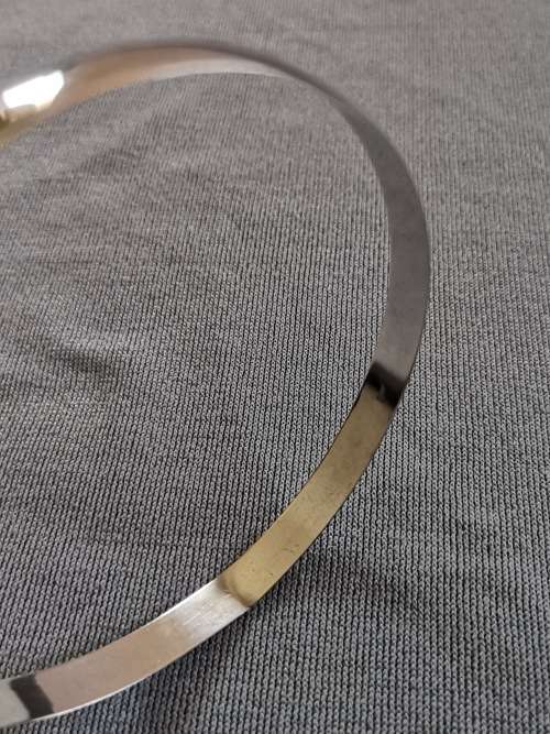 **R1 Auction**  Flat Silver Bangle