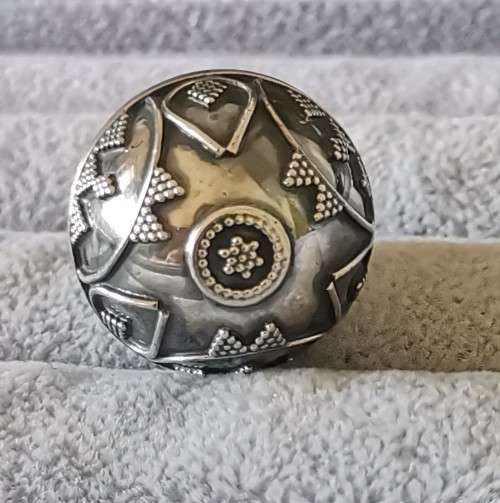 Silver Bell Ball Pendant