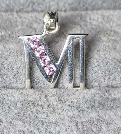 DISCOUNT!!! Silver Letter M Pendant