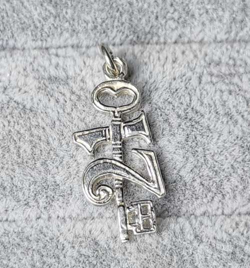 Silver 21 Key Pendant