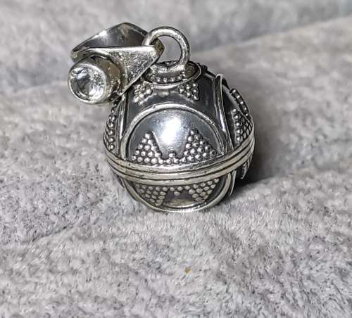 DISCOUNT!!! Silver Ball Chime Pendant