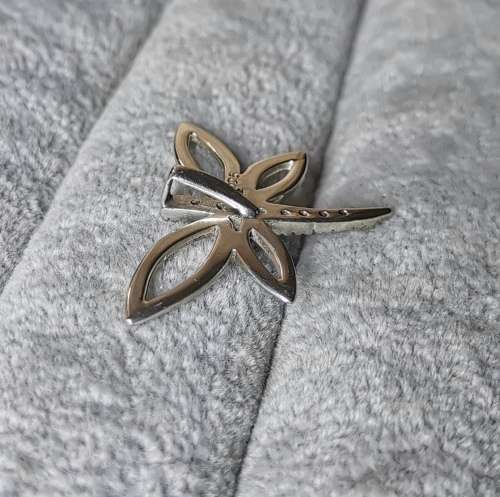 Cute Silver Dragonfly Pendant
