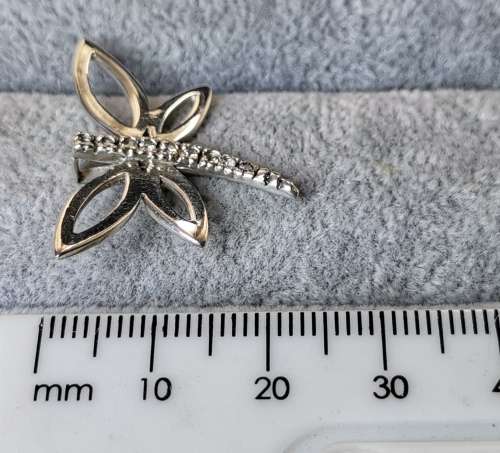 Cute Silver Dragonfly Pendant