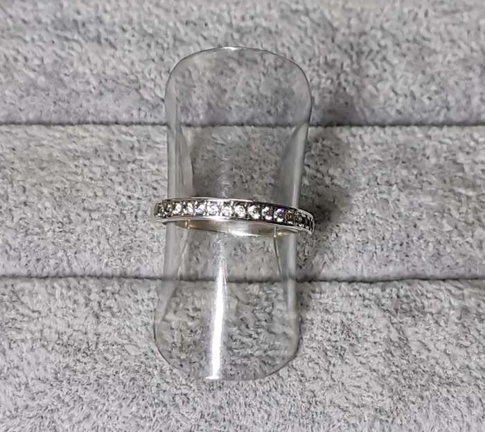 Silver Half-Eternity Ring