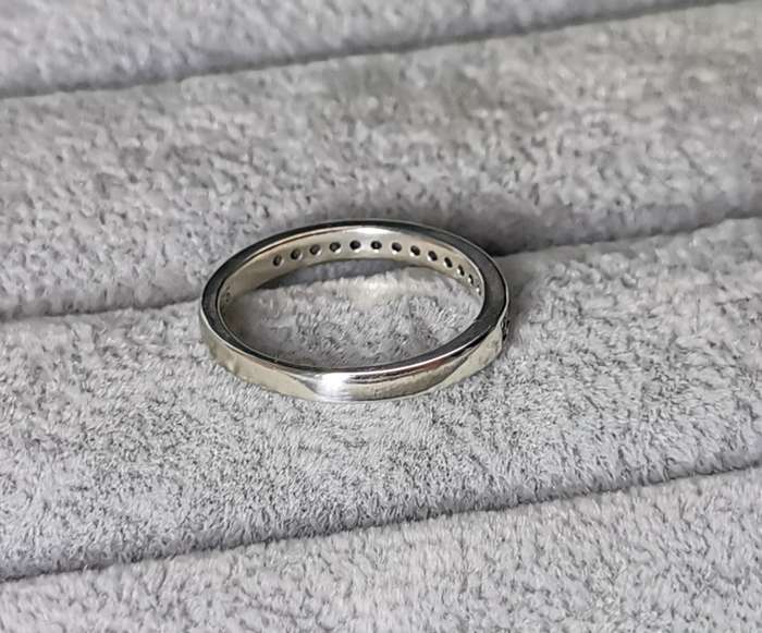Silver Half-Eternity Ring