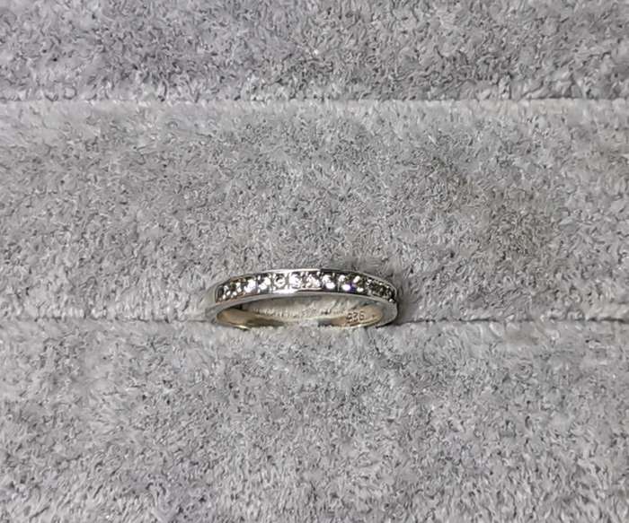 Silver Half-Eternity Ring