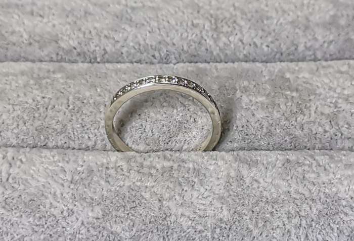 Silver Half-Eternity Ring